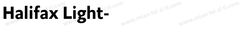 Halifax Light字体转换